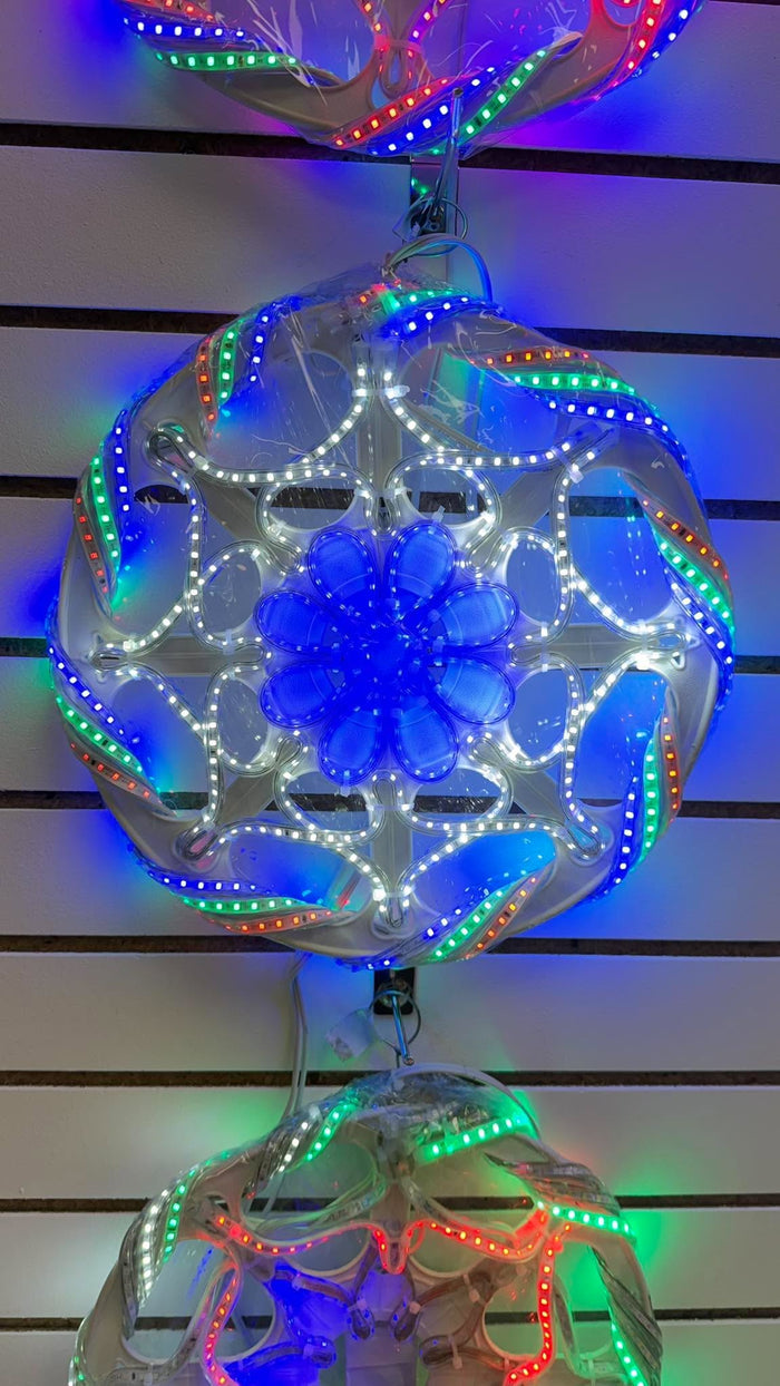 CHRISTMAS PAROL WITH LED LIGHTS 12"