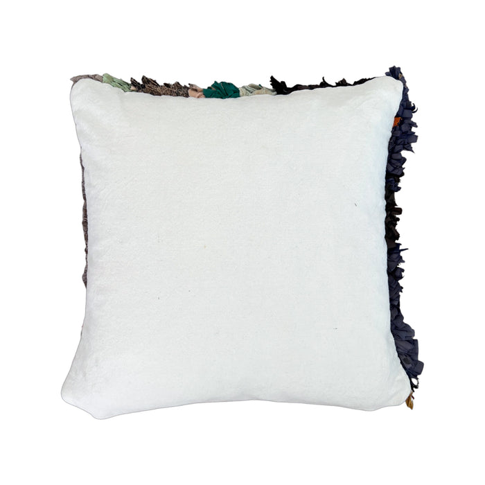 Clay Moroccan Boucherite Berber Pillow black beige 2
