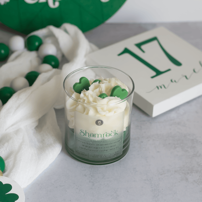 Dessert Candle Shamrock | St.Patrick's Day Gift - Jarful House