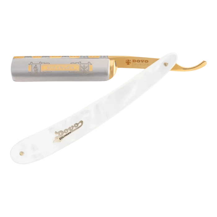 DOVO barberkniv - Imitert Perlemor 5/8"