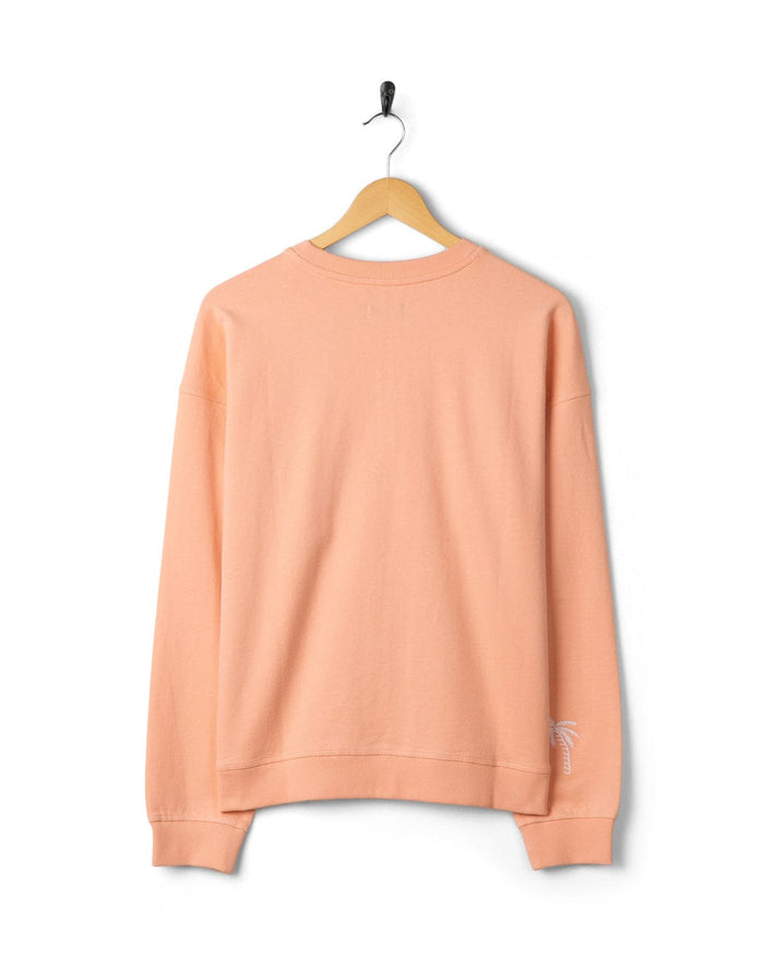 Driver Womens Oversized Sweat Top in Orange