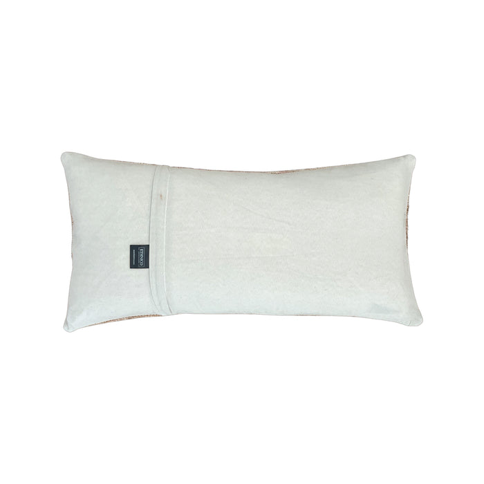 Handmade Turkish oushak pillow cover made with vintage rugs 12x24 olive and purple