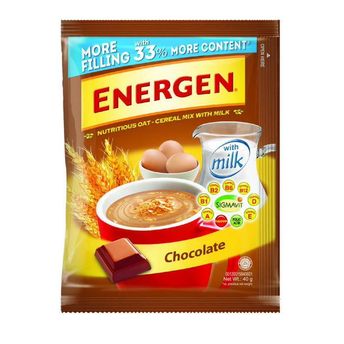 ENERGEN OAT CHOCO CEREALS 10 SACHETS