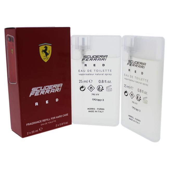 FERRARI RED FRAGRANCE REFILL FOR HARD CASE BY FERRARI FOR MEN - 2 X Eau De Toilette SPRAY (REFILL)