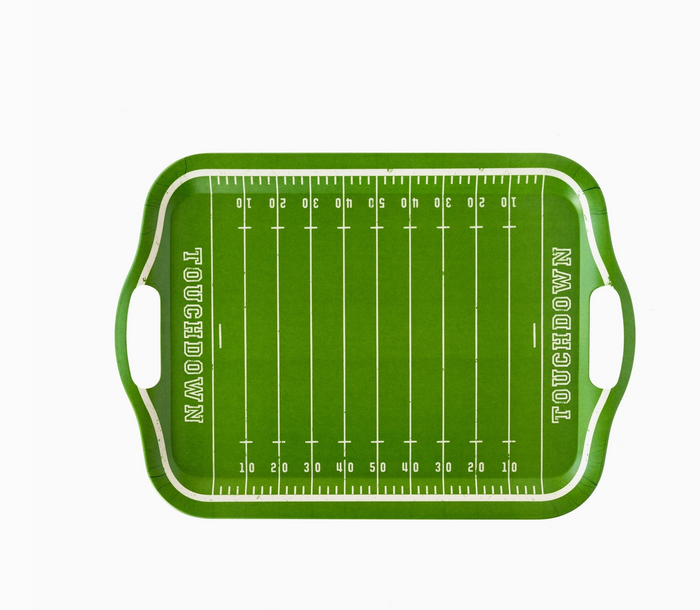 Football Field Bamboo Reusable Tray