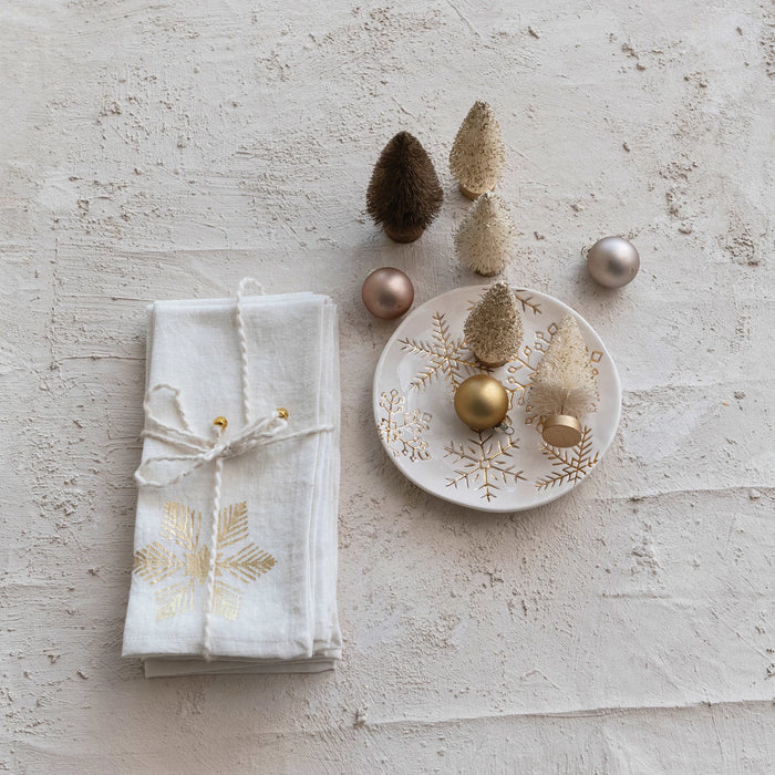 Gold Snowflake Dish