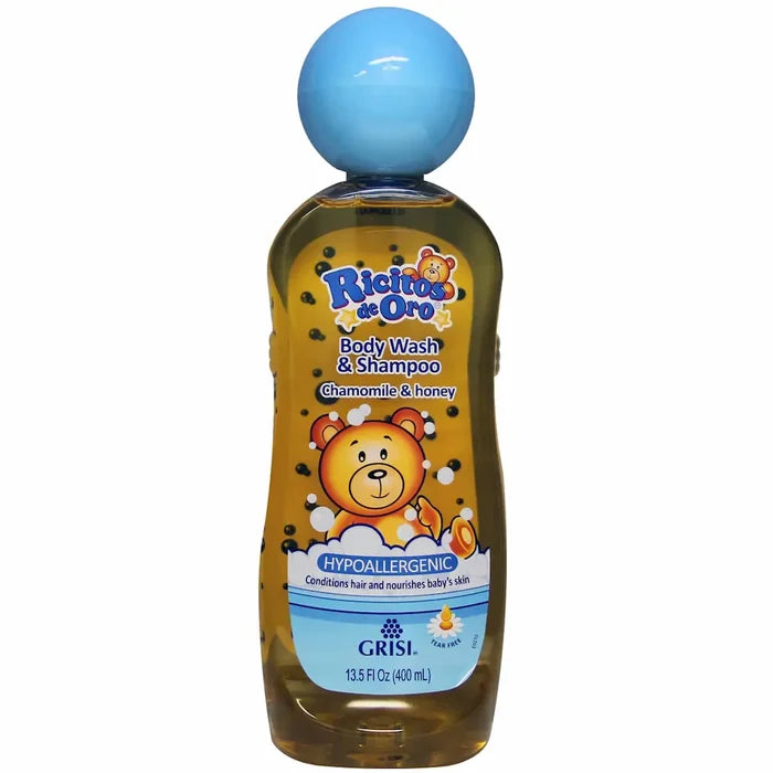 Wholesale Grisi Ricitos De Oro Body Wash & Shampoo 13.5oz. Gentle care for modern Mexican routines.