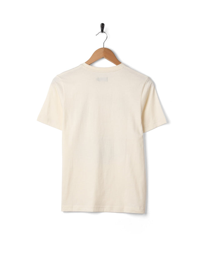 Happy Place Cornwall Womens Short Sleeve T-Shirt in Cream