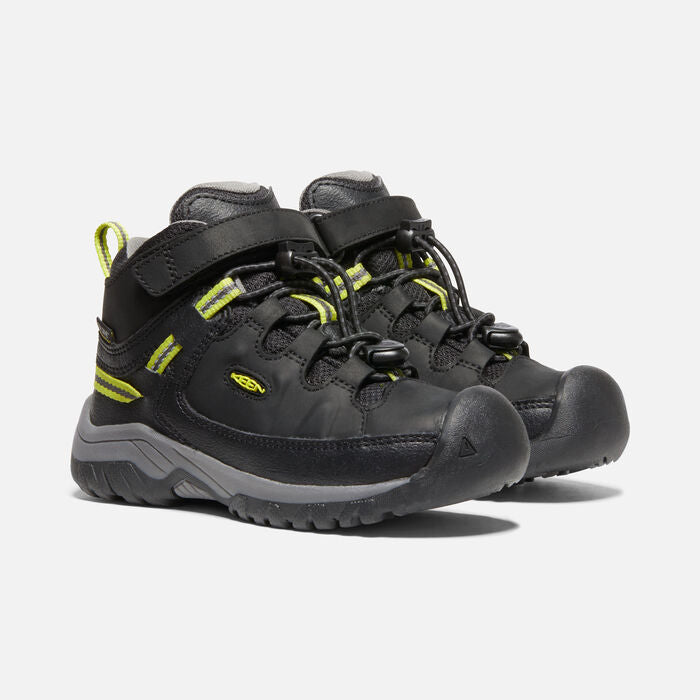 Little Kid's Targhee Mid Waterproof Black Steel Grey