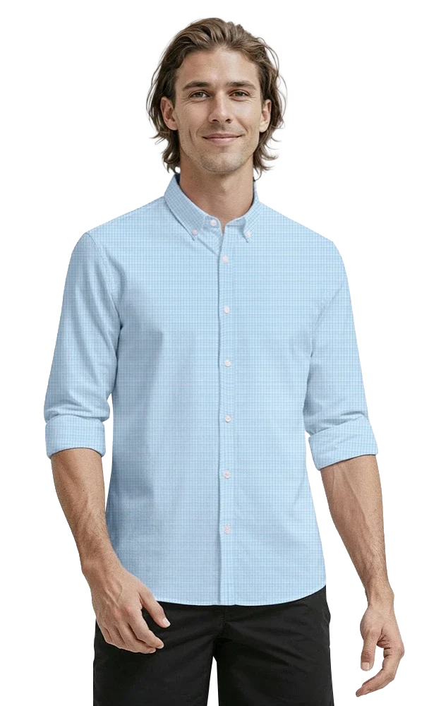 Mens L/S Tricolor Plaid
