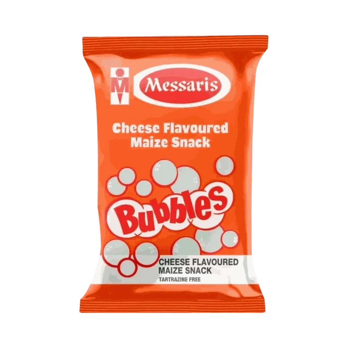 Messaris Bubbles cheese flavoured maize snack 100g pack