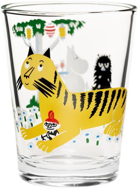 Moomin Arabia Finland Moomin Drinking Glass 22cl Garden Party - Soposopo