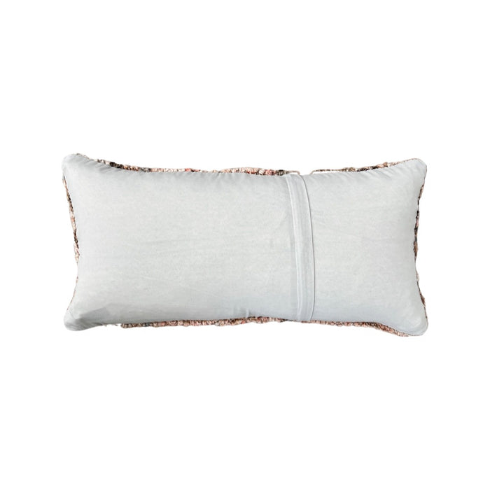 Handmade traditional Turkish oushak pillow cover made with vintage rugs 12x24 pastel