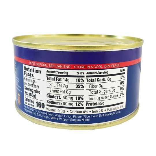 SAN MIG PUREFOODS CORNED BEEF 12 OZ ROUND BLUE