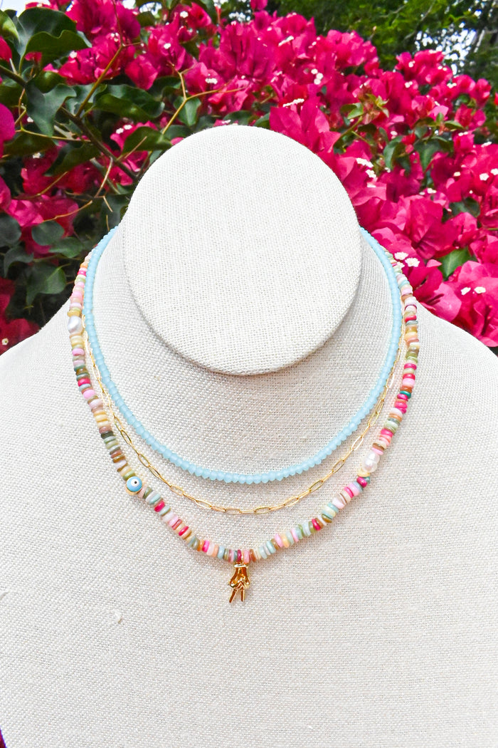 Sky Crystal Choker Necklace