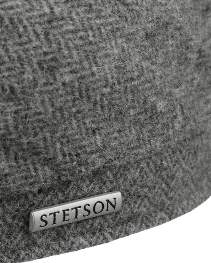STETSON DICKVALE HERRINGBONE FLAT CAP