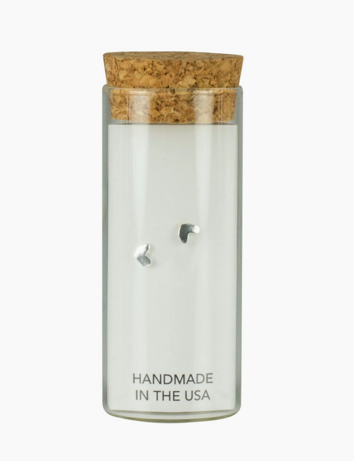 Stud Kids Earrings in a Bottle - Hearts