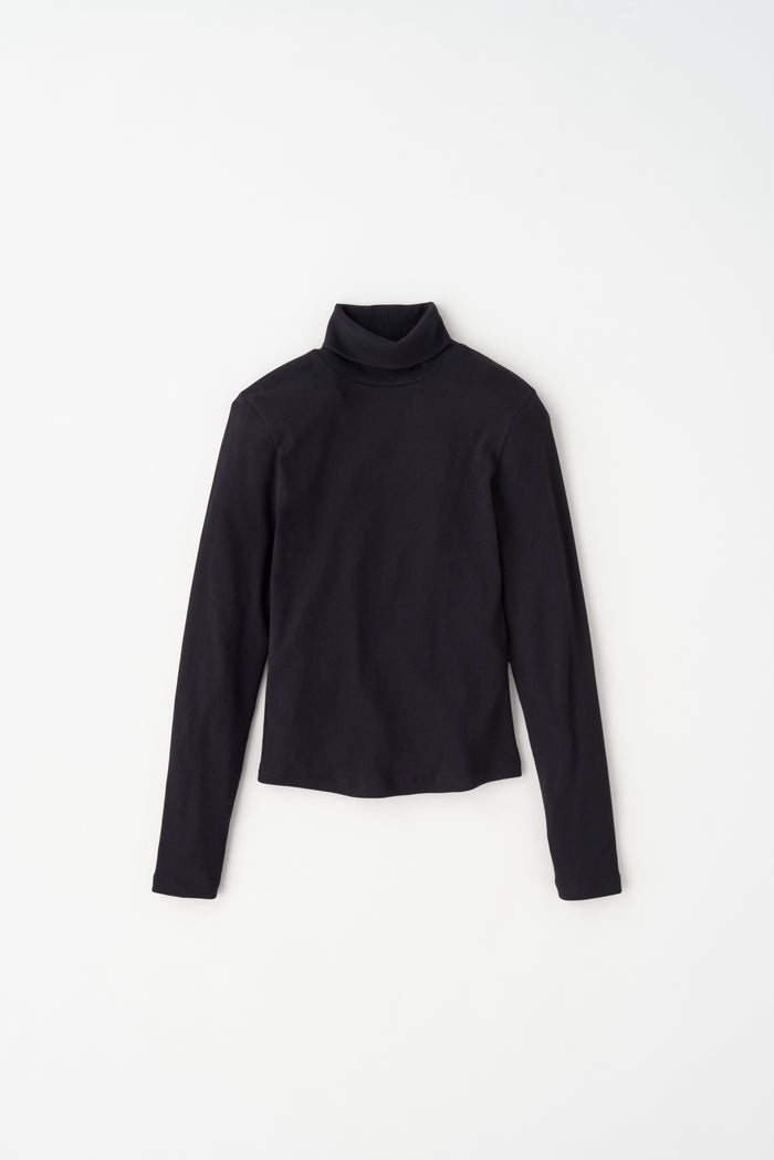 Women's Fitted Turtleneck in Black