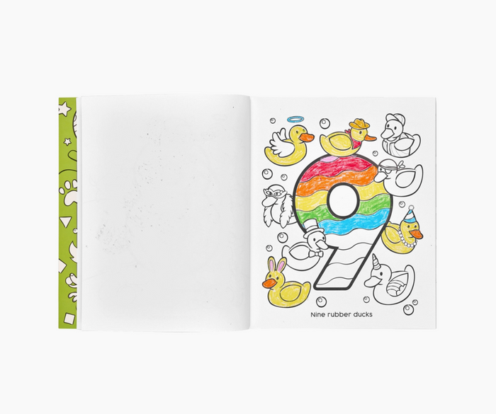 123: Shapes + Numbers Toddler Coloring Book