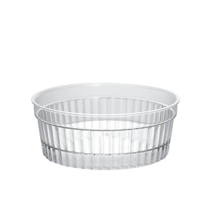 140mL Clear Mini Round Ribbed Dessert Bowl Base - TEM IMPORTS™