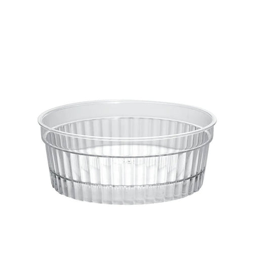 140mL Clear Mini Round Ribbed Dessert Bowl Base - TEM IMPORTS™