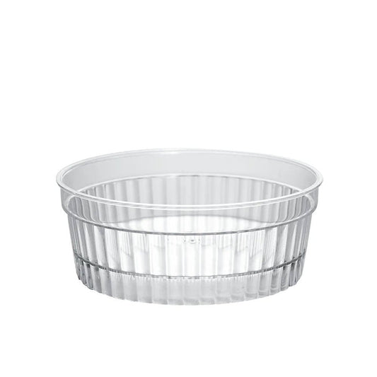 140mL Clear Mini Round Ribbed Dessert Bowl Base - TEM IMPORTS™