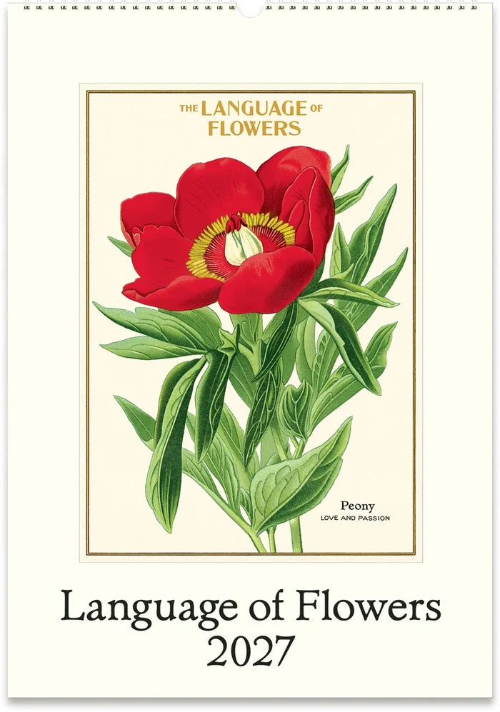 2027 Language of Flowers Wall Calendar