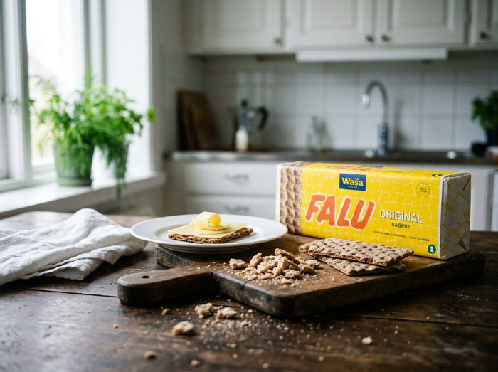 Wasa Knäckebröd Falu Råg-Rut 470g – Swedish Wholegrain Rye Crispbread