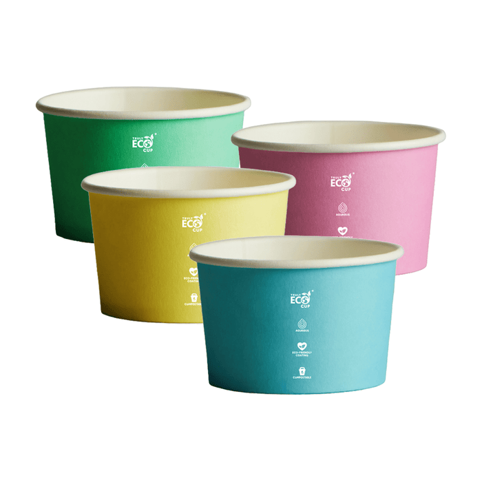 5oz Pastel Aqueous Coated Ice Cream Cup - TEM IMPORTS™