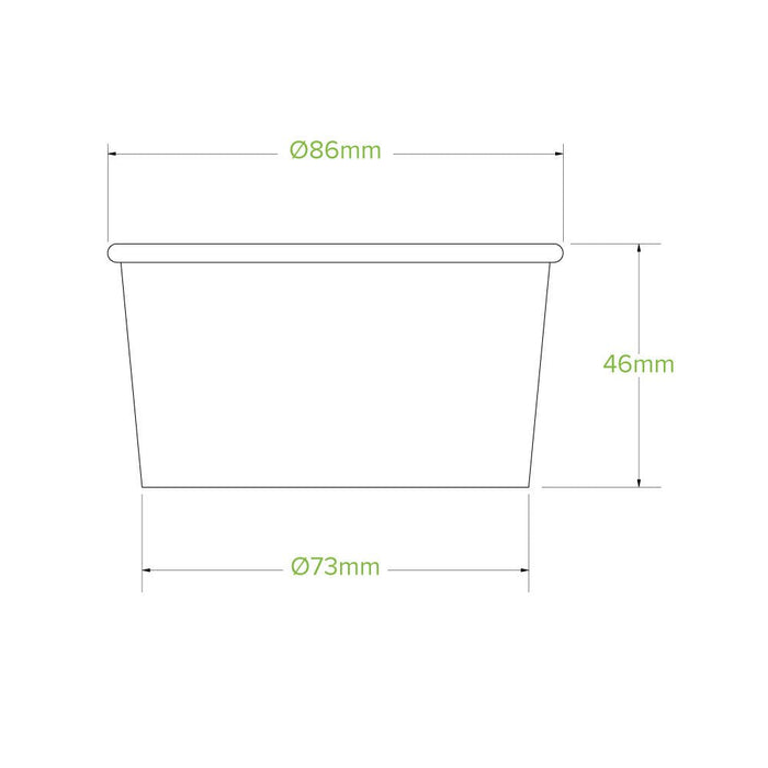5oz/150mL Ice Cream BioCup - 1000pcs/Ctn - TEM IMPORTS™