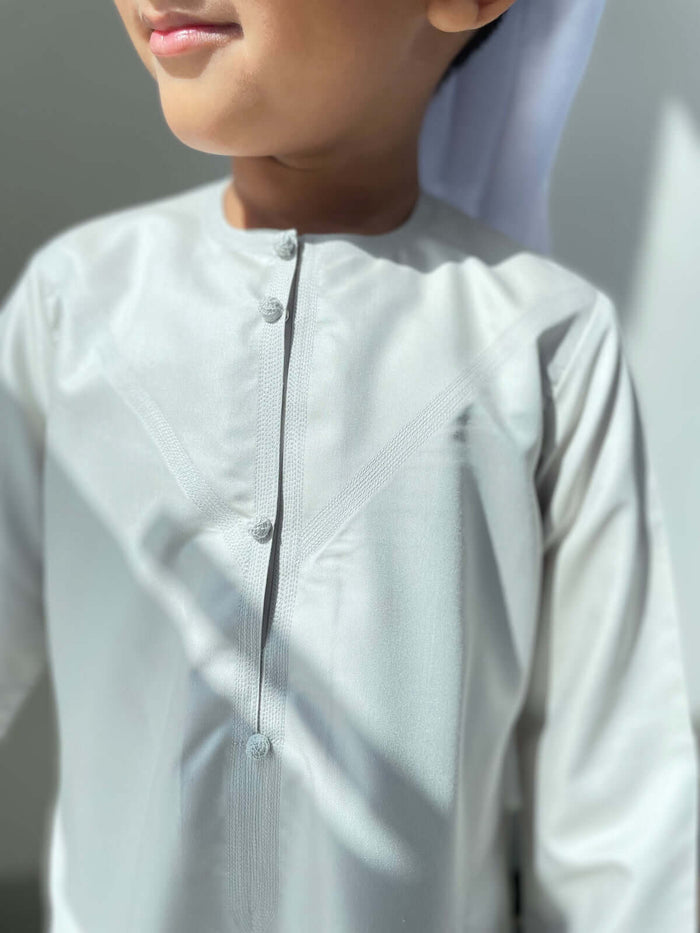 Kids Light Green Boys Jubba Thobe