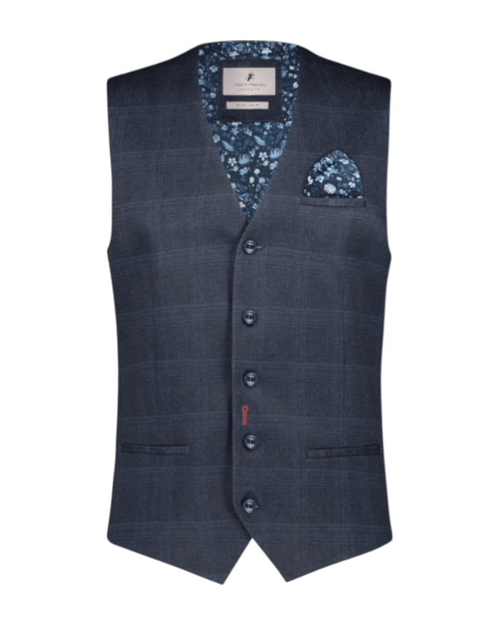 A FISH NAMED FRED Waistcoat check NOOS
