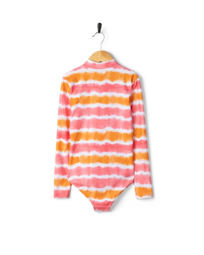 Accoya Kids Tie Dye Swimsuit in Pink/Orange