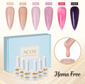 ACOS Hema Free Gel Polish 6pcs Set (Transparent Colour ) - Lashmer