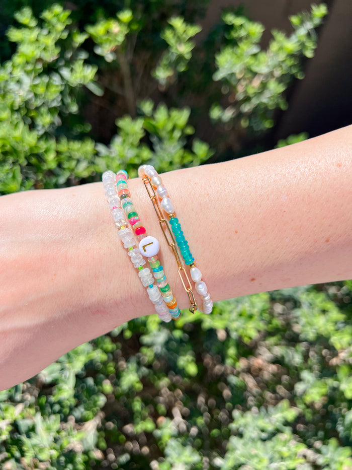 Acqua Opal & Pearl Bracelet