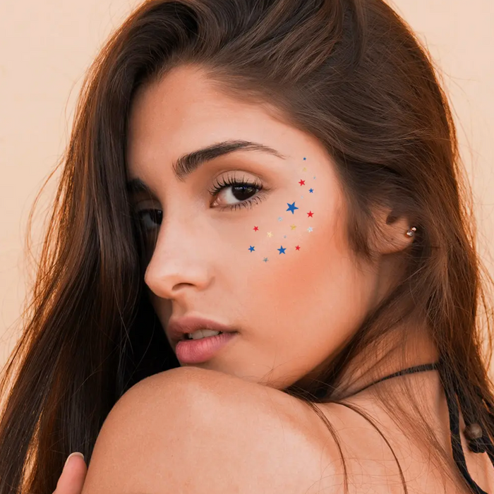 American Starry Eye Temporary Tattoo