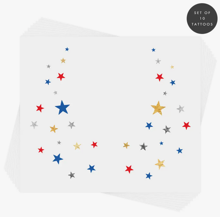 American Starry Eye Temporary Tattoo