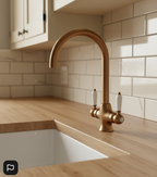Aquatica Deja Vu Sink Mixer Brush Ross Gold