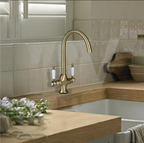 Aquatica Deja Vu Sink Mixer Brush Ross Gold