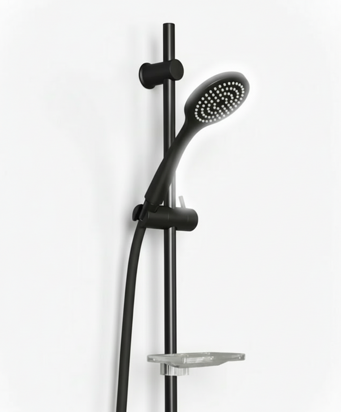 Aquatica Goccia Black Single Spray Handshower Set