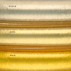 Aura Tzubbie All Weather Bangle® (AWB®) - Serenity Prayer color swatches: Etoile, Aura, Gold.
