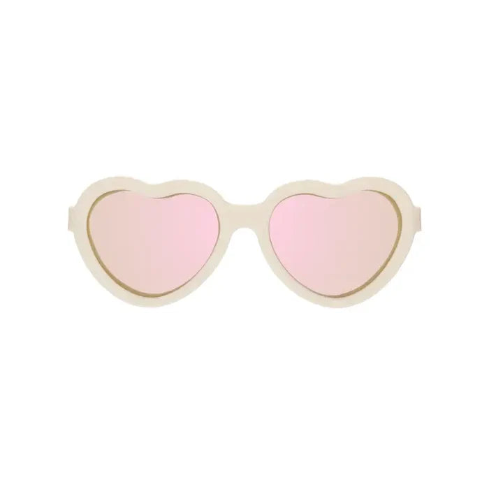 Babiators Polarized Heart Sunglasses in Sweet Cream