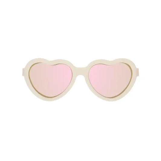 Babiators Polarized Heart Sunglasses in Sweet Cream