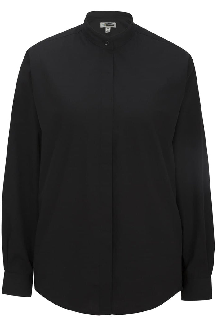BANDED COLLAR LADIES SHIRT