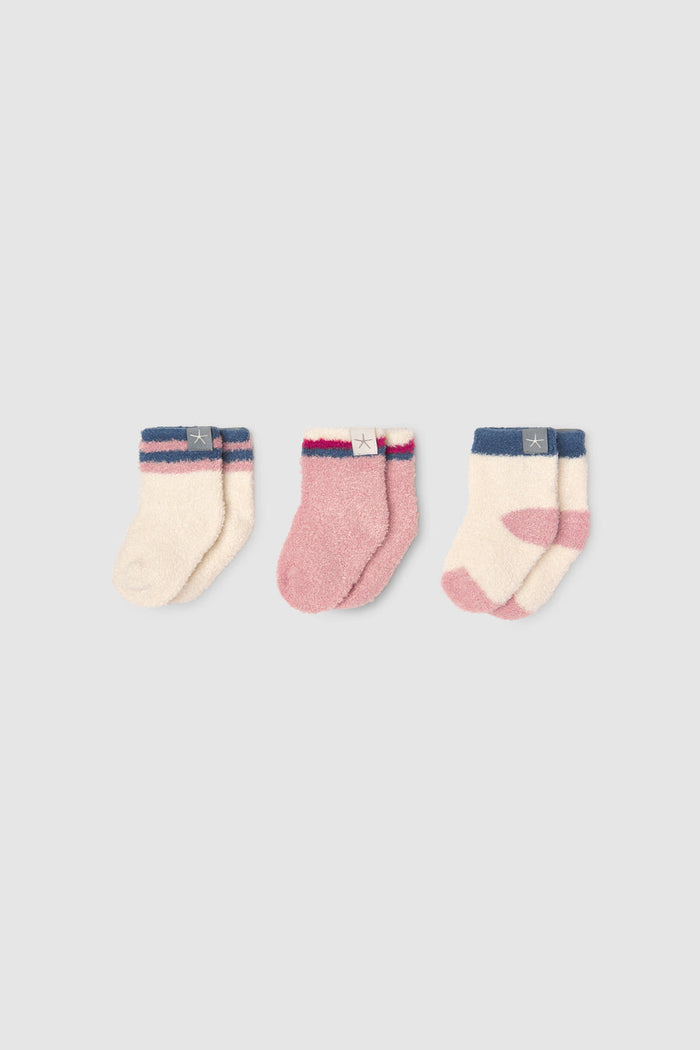 Barefoot Dreams 3 Pack Baby Socks in Hearts