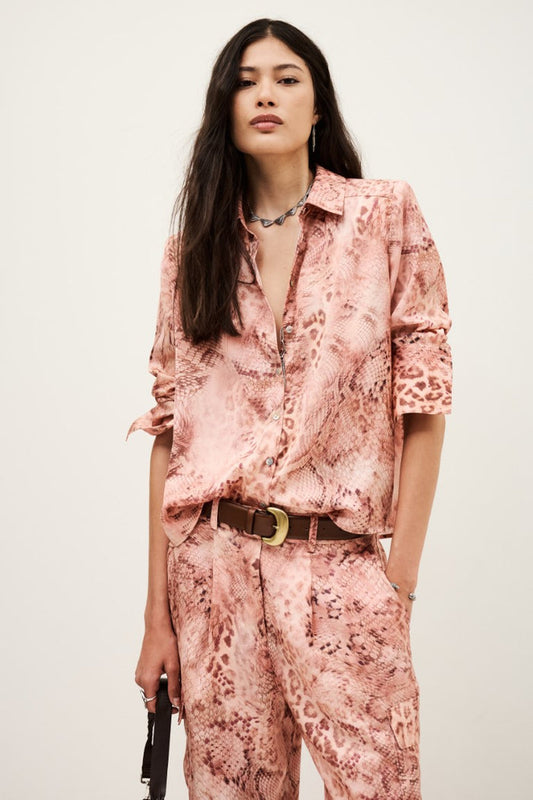 ba&sh Cornelia Shirt in Rose