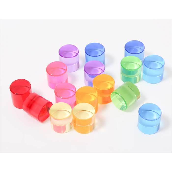Bauspiel Lucent Cylinders 16Pcs