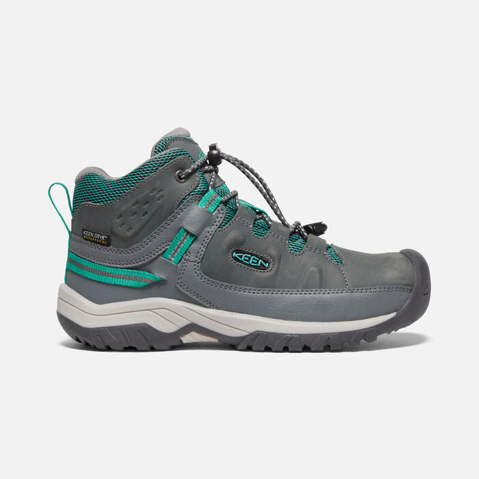 Big Kid'sTarghee Mid Waterproof Steel Grey Porcelain