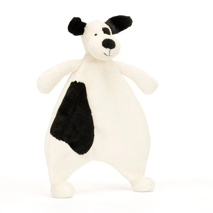 Black & Cream Puppy Comforter Jellycat