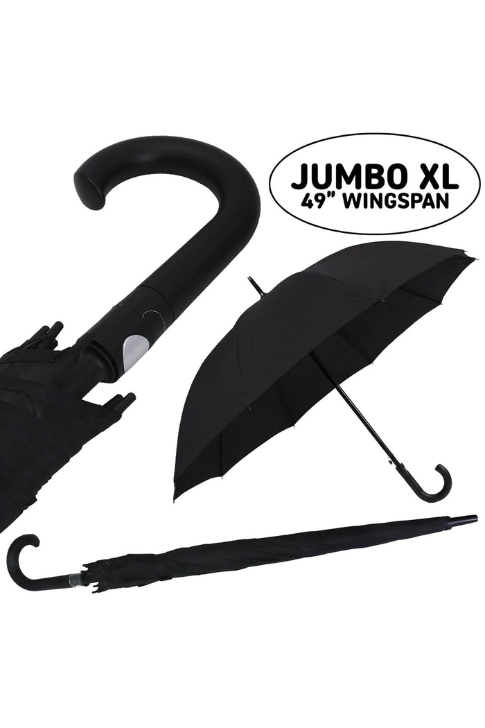 Black Umbrella - Extra Wide 8-Panel